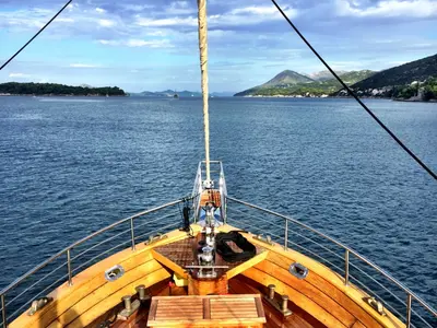 Deck of ADRIATIC BREEZE, a Custom Made Adriatic Breeze yacht at Split, Croatia