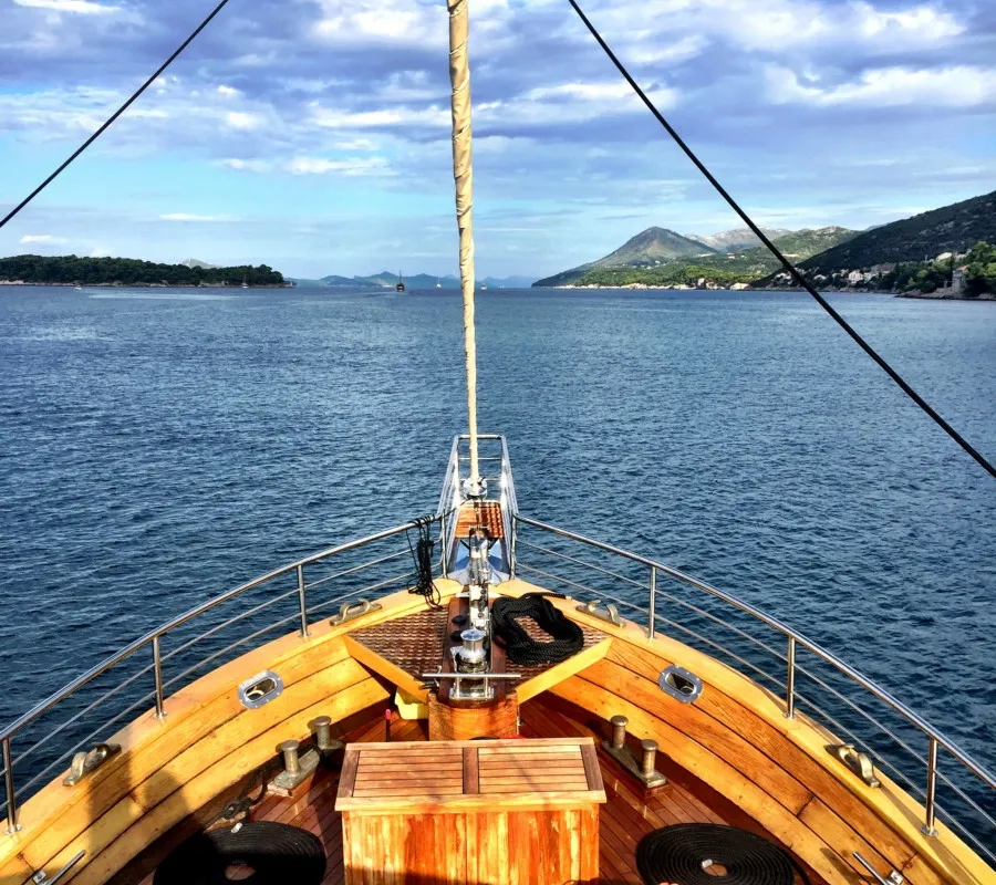 Deck of ADRIATIC BREEZE, a Custom Made Adriatic Breeze yacht at Split, Croatia