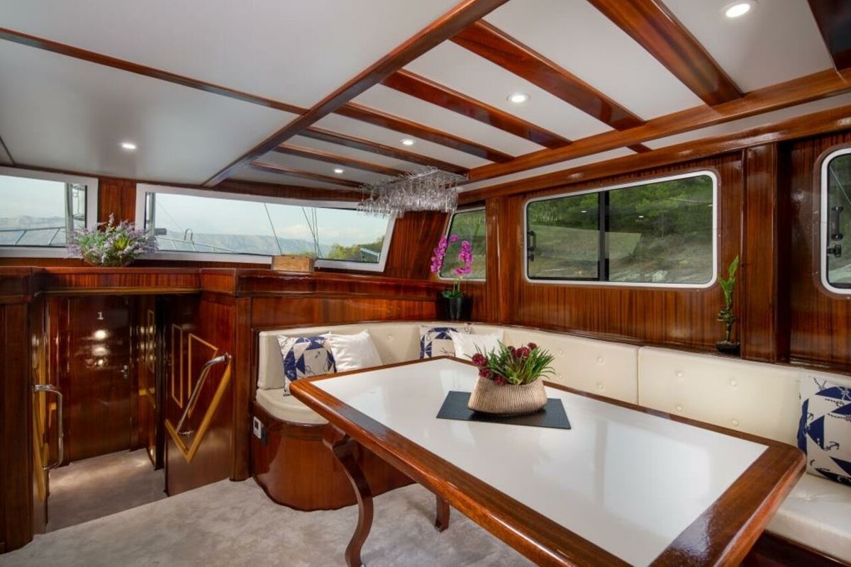 Salon of Saint Luca, a Custom Made Saint Luca yacht at Grad Omiš, Croatia