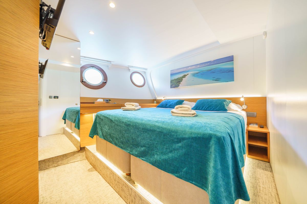 Cabin on Green Ray, a Custom Made Green Ray yacht at Split, Croatia