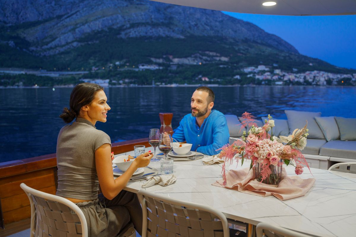Deck of Green Ray, a Custom Made Green Ray yacht at Split, Croatia