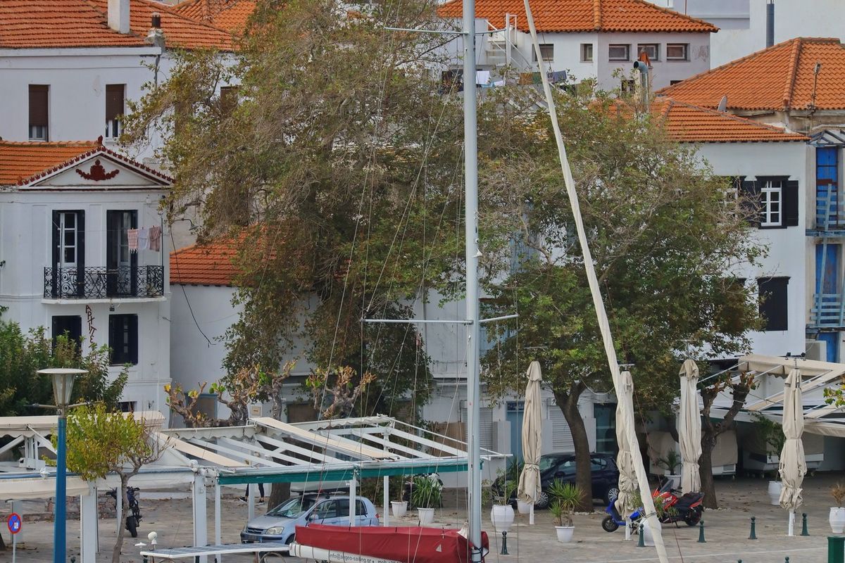 Ef Zin, a Beneteau Oceanis 51.1 sailboat at Skopelos, Greece