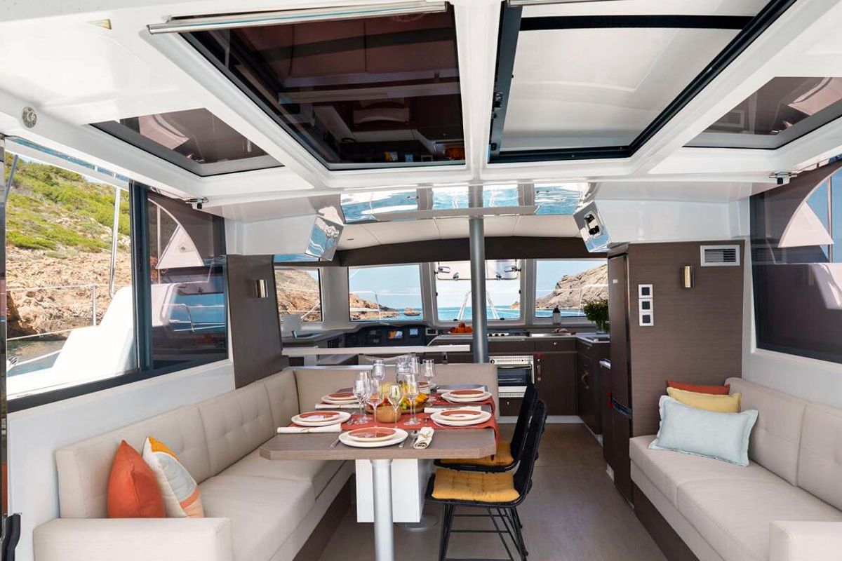 Salon of Era già tutto previsto, a Bali Catspace catamaran at Palermo, Italy