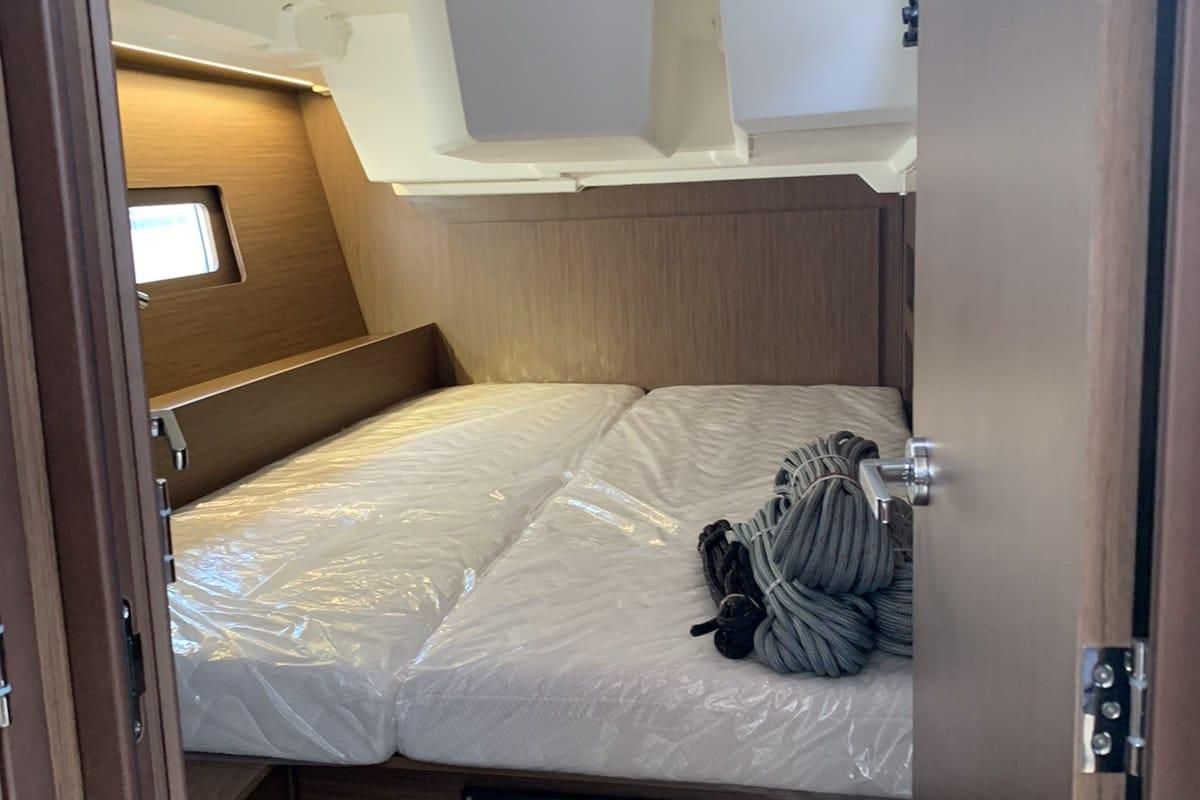 Cabin on Boreas, a Beneteau Oceanis 46.1 sailboat at Zakynthos, Greece