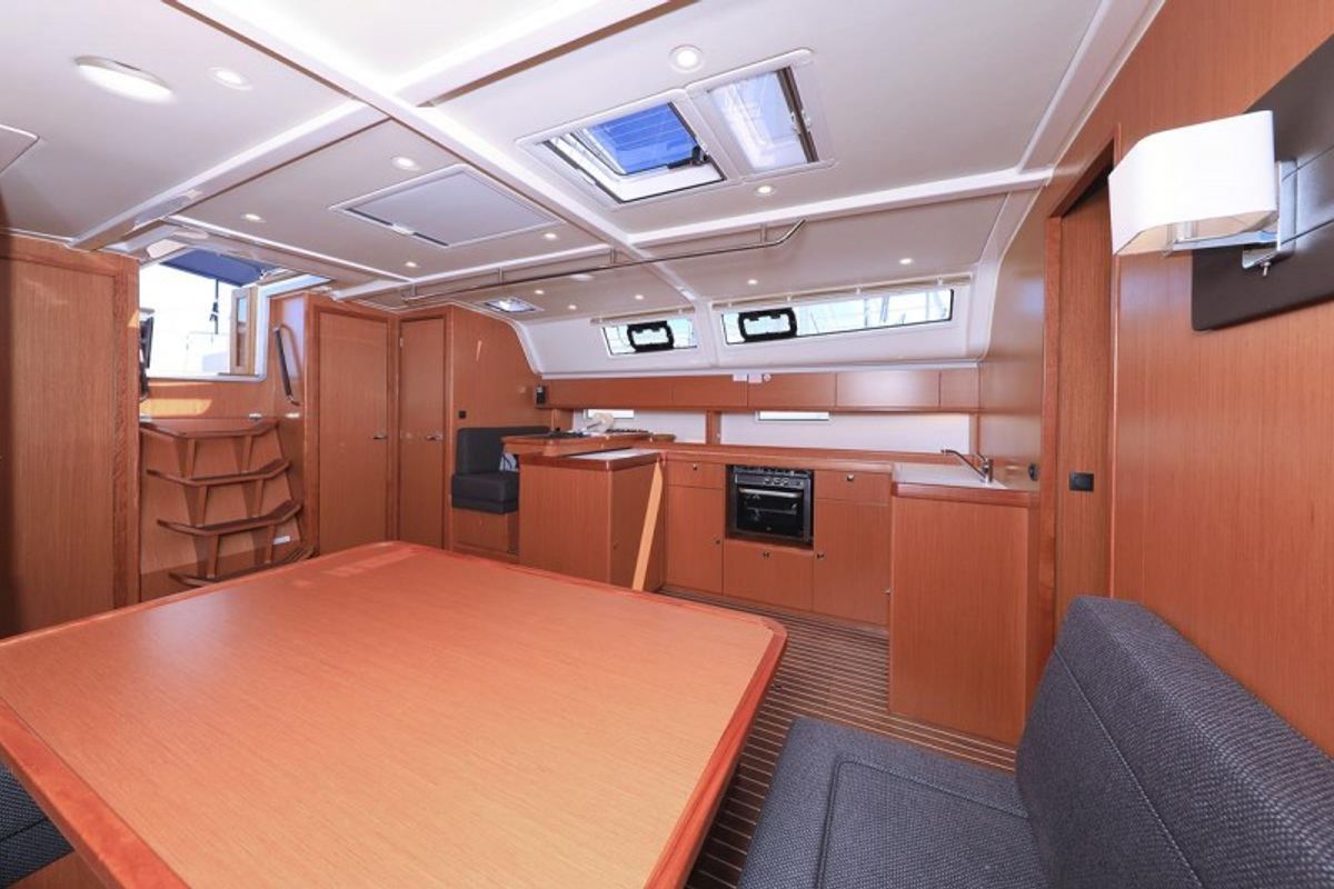 Cabin on Bonnytta, a Bavaria Cruiser 51 sailboat at Grad Biograd na Moru, Croatia