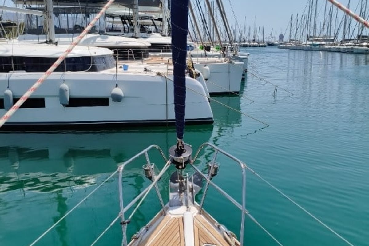 Spanaki II, a Jeanneau Sun Odyssey 45 sailboat at Athens, Greece