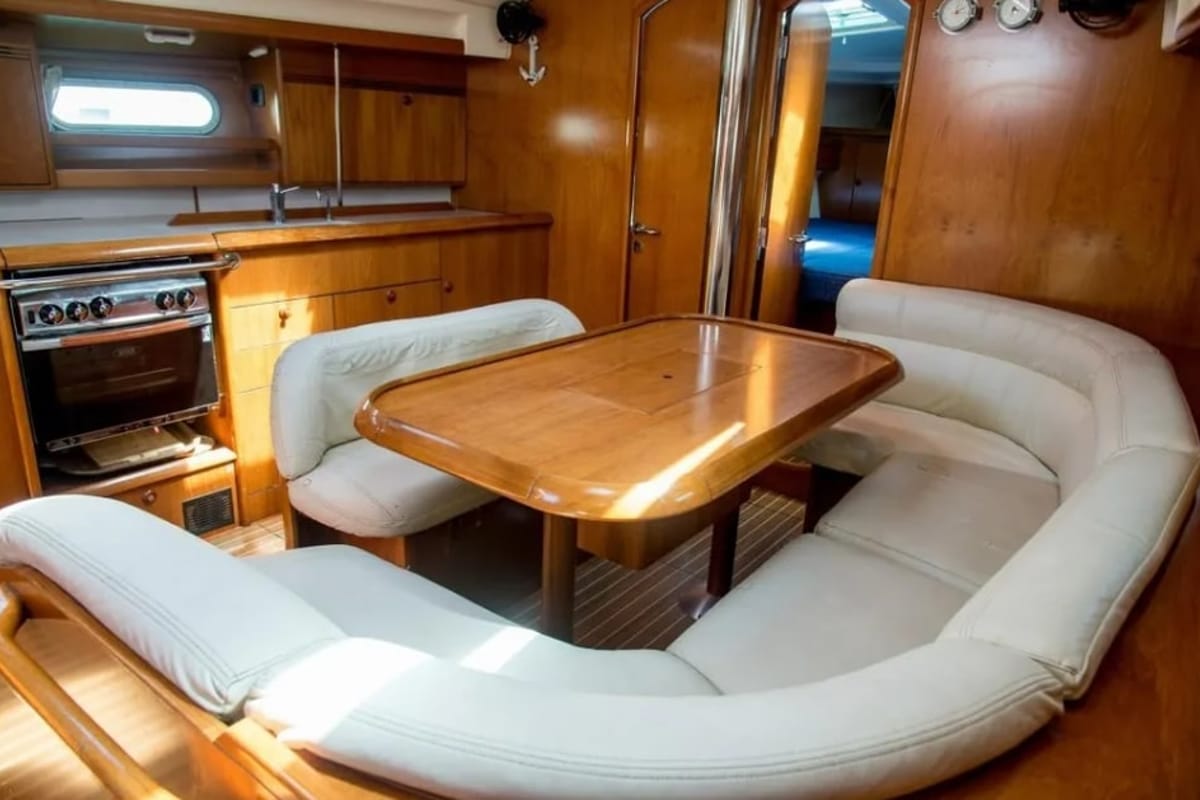 Spanaki II, a Jeanneau Sun Odyssey 45 sailboat at Athens, Greece