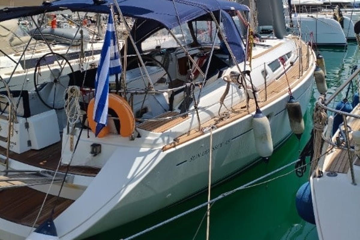 Spanaki II, a Jeanneau Sun Odyssey 45 sailboat at Athens, Greece
