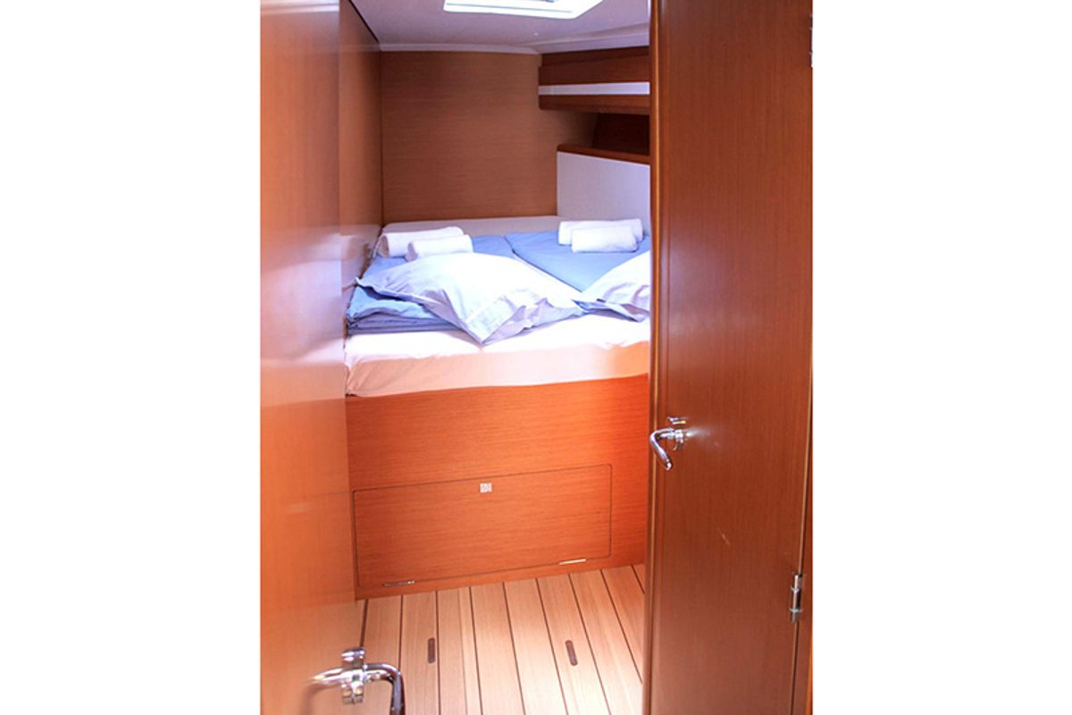 Cabin on Zeus, a Jeanneau 53 sailboat at Lavreotiki Municipal Unit, Greece