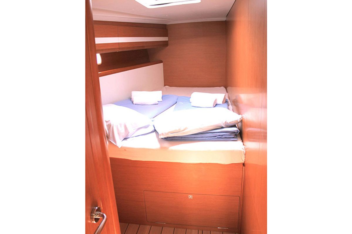 Cabin on Zeus, a Jeanneau 53 sailboat at Lavreotiki Municipal Unit, Greece