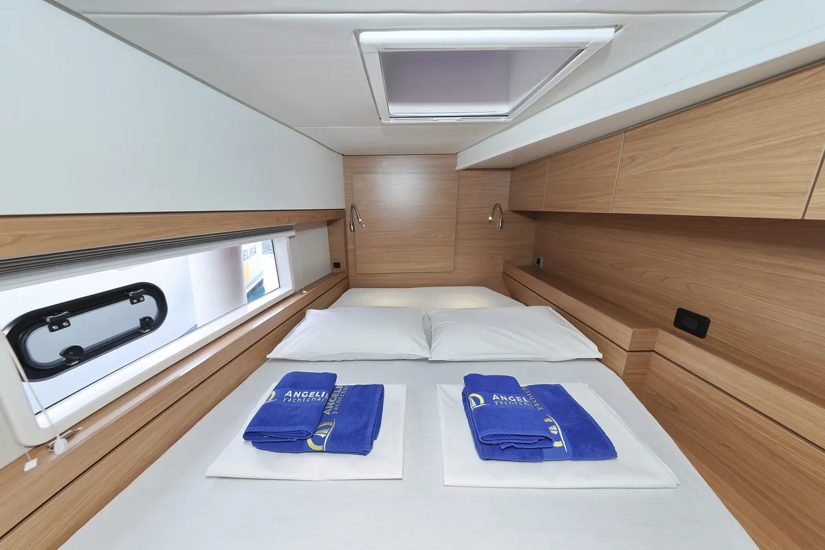 Cabin on Double Trouble, a Bali 4.4 catamaran at Općina Rogoznica, Croatia