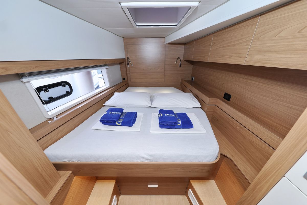 Cabin on Double Trouble, a Bali 4.4 catamaran at Općina Rogoznica, Croatia