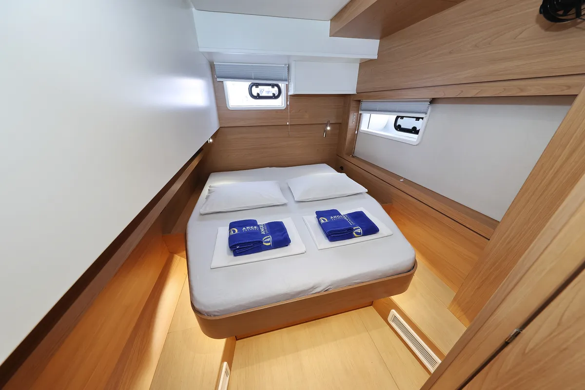 Cabin on Double Trouble, a Bali 4.4 catamaran at Općina Rogoznica, Croatia