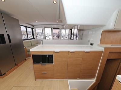 Galley of Double Trouble, a Bali 4.4 catamaran at Općina Rogoznica, Croatia