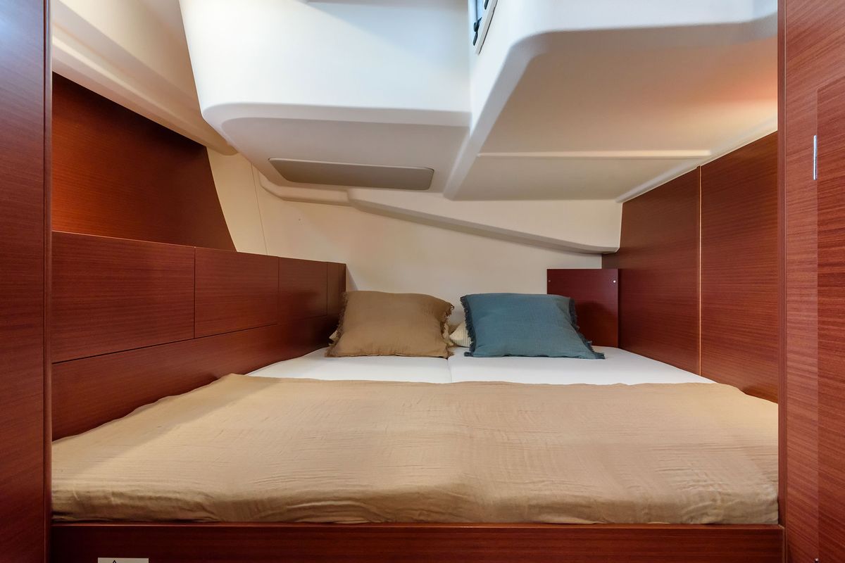 Cabin on Atena - Water maker, Solar Panel, a Hanse Yachts Hanse 508 sailboat at Cannigione, Italy