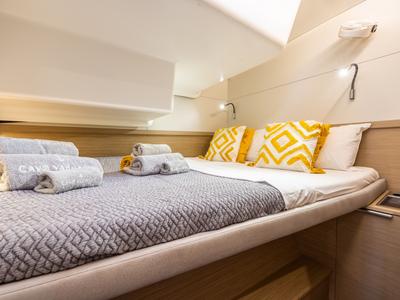Cabin on DOLCIA, a Lagoon 51 catamaran at Municipal Unit of Lefkada, Greece
