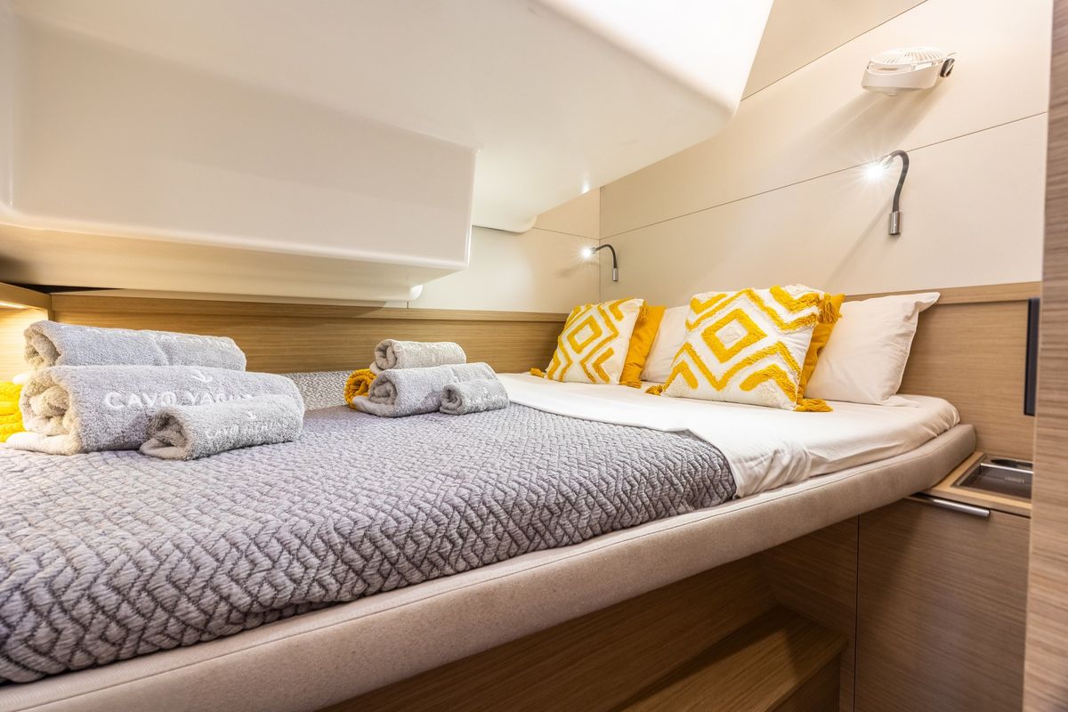Cabin on DOLCIA, a Lagoon 51 catamaran at Municipal Unit of Lefkada, Greece