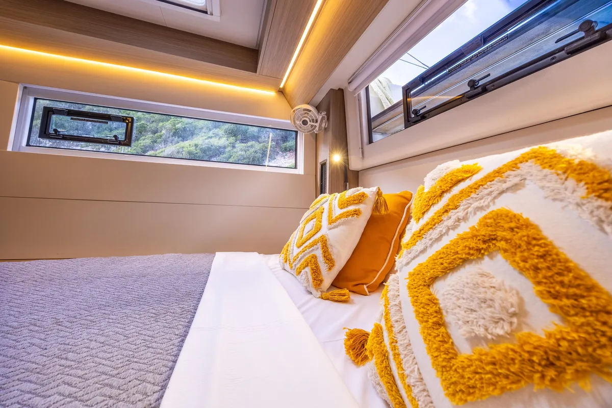 Cabin on DOLCIA, a Lagoon 51 catamaran at Municipal Unit of Lefkada, Greece