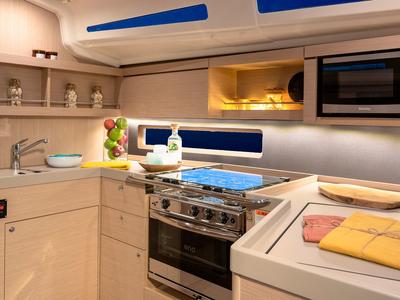 Galley of Moorings 42.3 Exclusive, a Gulet Moorings 42.3 sailboat at Marigot, France