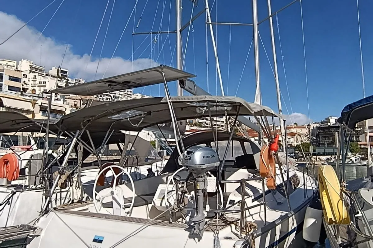 BLUE PEARL, a Bavaria Bavaria 41 Cruiser sailboat at Athens, Greece