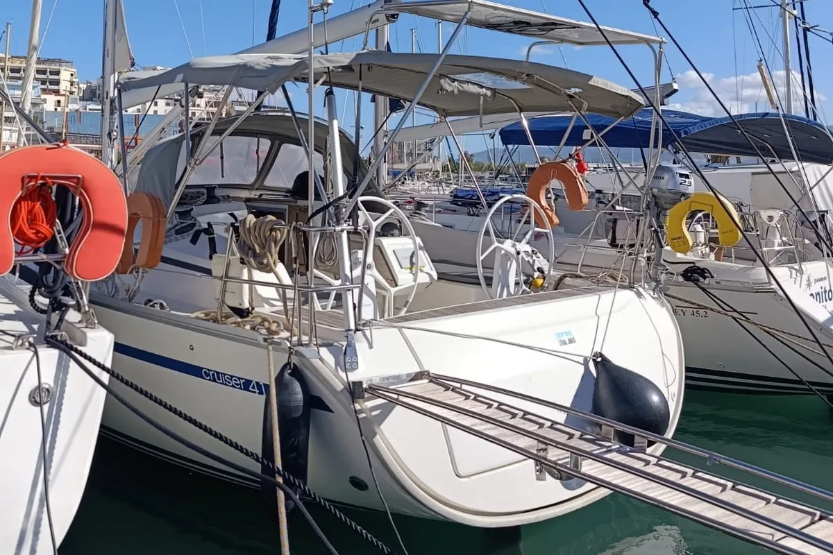BLUE PEARL, a Bavaria Bavaria 41 Cruiser sailboat at Athens, Greece