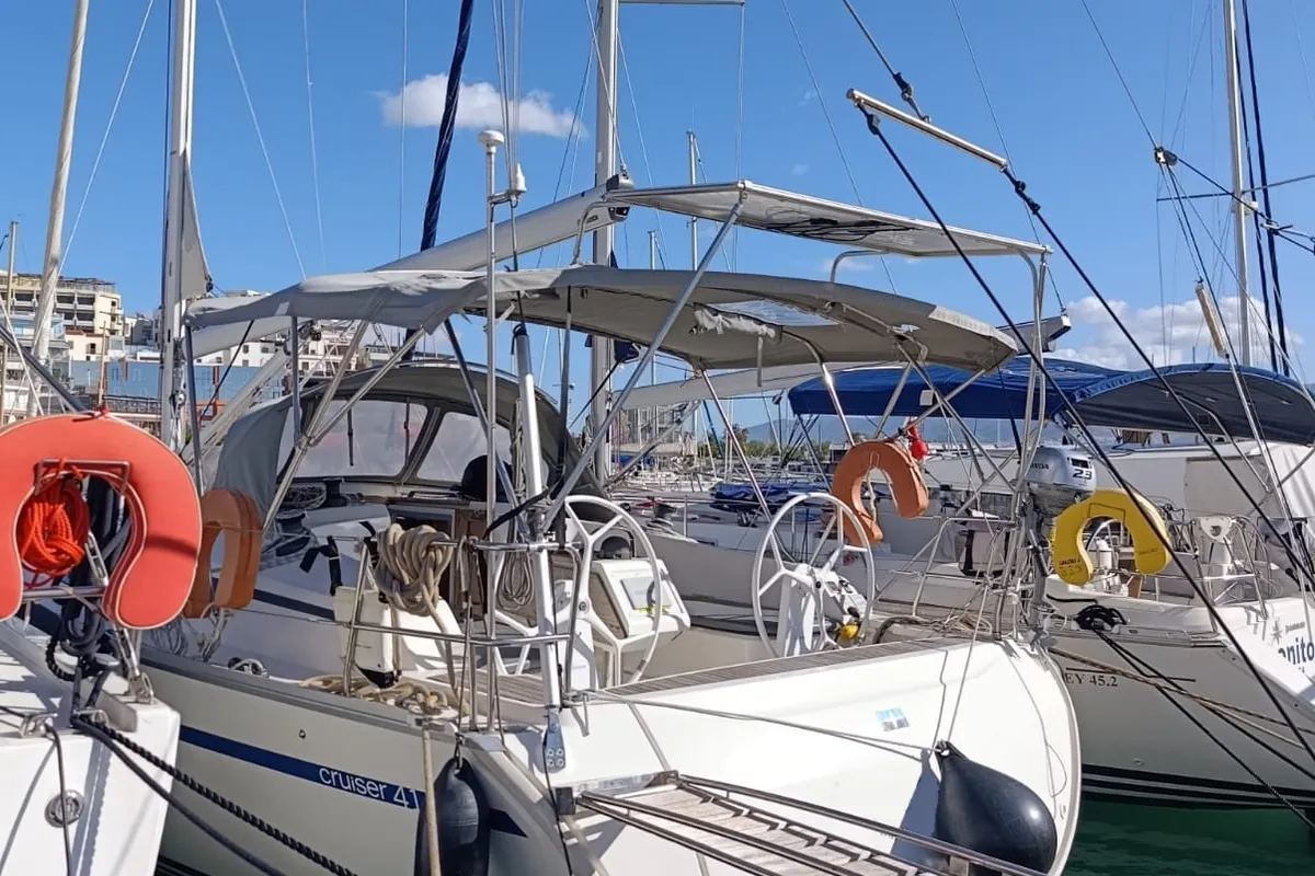 BLUE PEARL, a Bavaria Bavaria 41 Cruiser sailboat at Athens, Greece