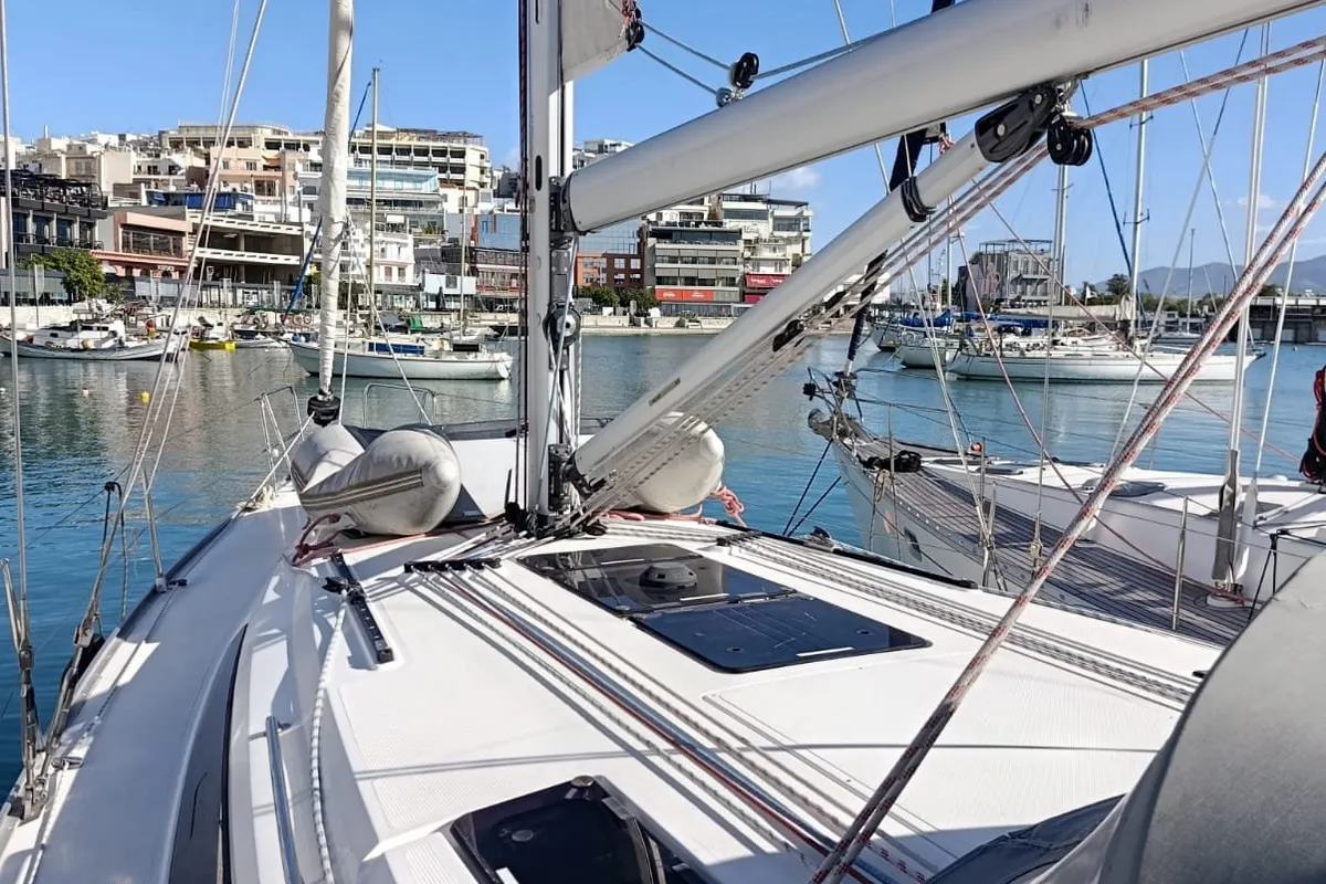 BLUE PEARL, a Bavaria Bavaria 41 Cruiser sailboat at Athens, Greece