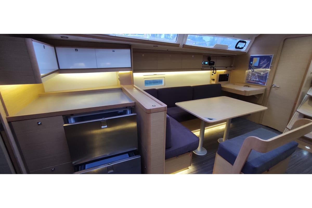 Galley of Enki, a Dufour 430 sailboat at Fethiye, Turkey