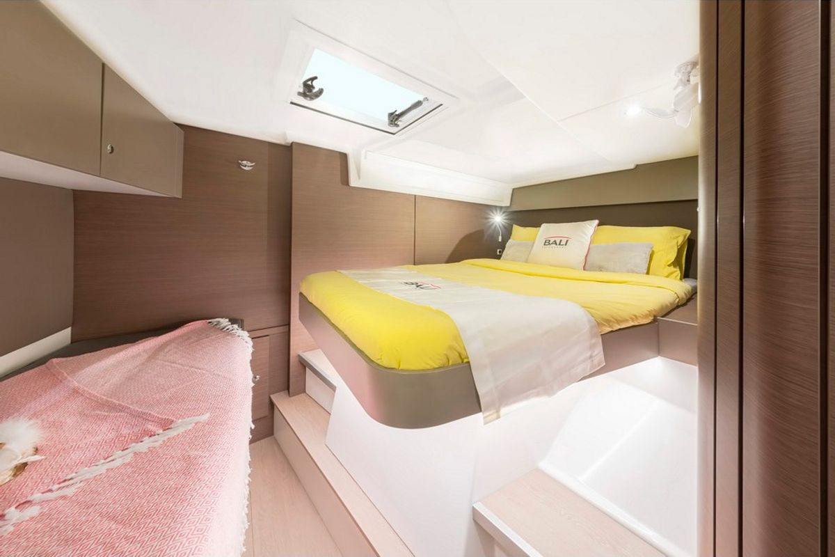 Cabin on Day Dream, a Bali Catspace catamaran at Grad Pula, Croatia