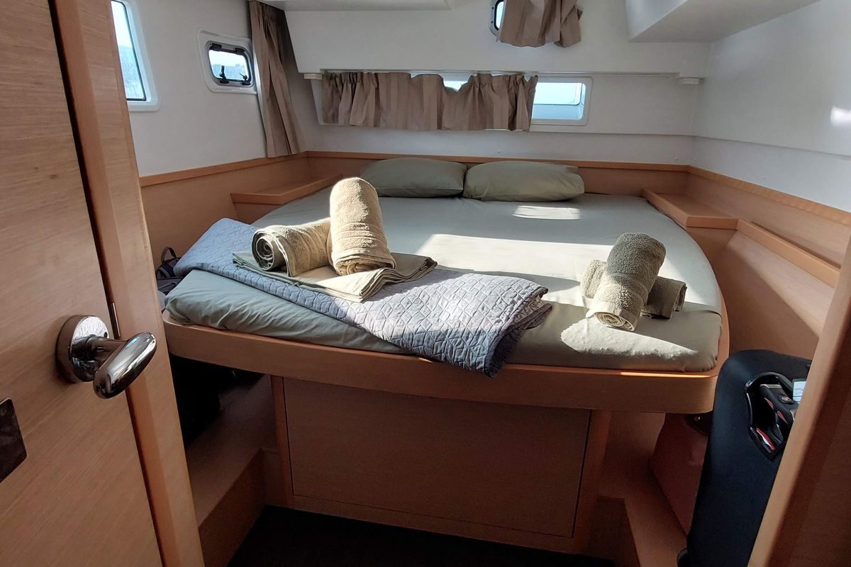 Cabin on Premium, a Lagoon 42 catamaran at Municipal Unit of Lefkada, Greece