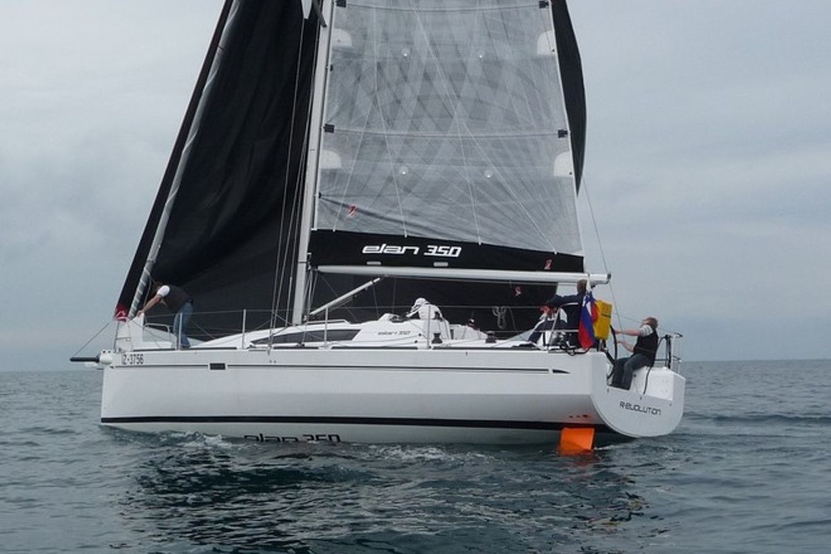 X-Ray, a Elan 350 Performance sailboat at Grad Biograd na Moru, Croatia