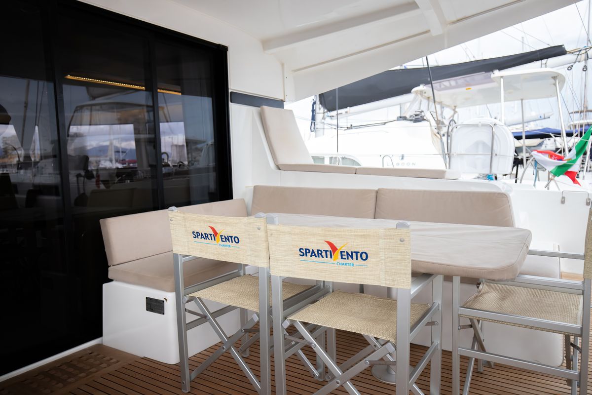 Salon of Emozione - Standard Line, a Lagoon 42 catamaran at Salerno, Italy