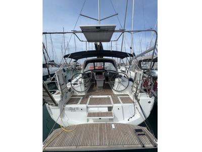 Deck of Tikal 2, a Beneteau Oceanis 41.1 sailboat at Municipal Unit of Lefkada, Greece