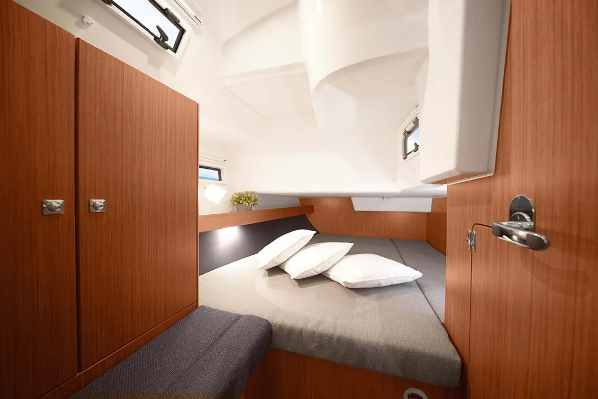 Cabin on Major Tom, a Bavaria Cruiser 41S sailboat at Pirovac, Croatia