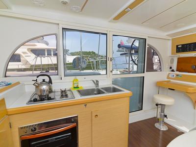 Galley of Shona, a Lagoon 380 catamaran at Betina, Croatia