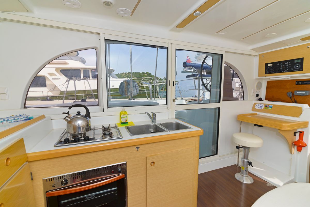 Galley of Shona, a Lagoon 380 catamaran at Betina, Croatia