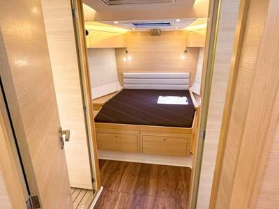 Cabin on TUTO PASSA, a Delta 465 sailboat at Paraty, Brazil