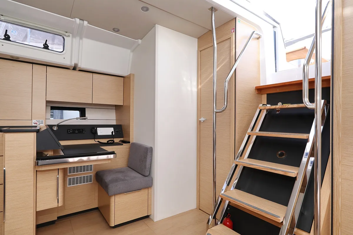 Salon of Libertas, a Hanse Yachts Hanse 460 sailboat at Seget Donji, Croatia