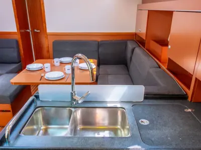 Galley of Taurus, a Hanse Yachts Hanse 445 sailboat at Fethiye, Turkey