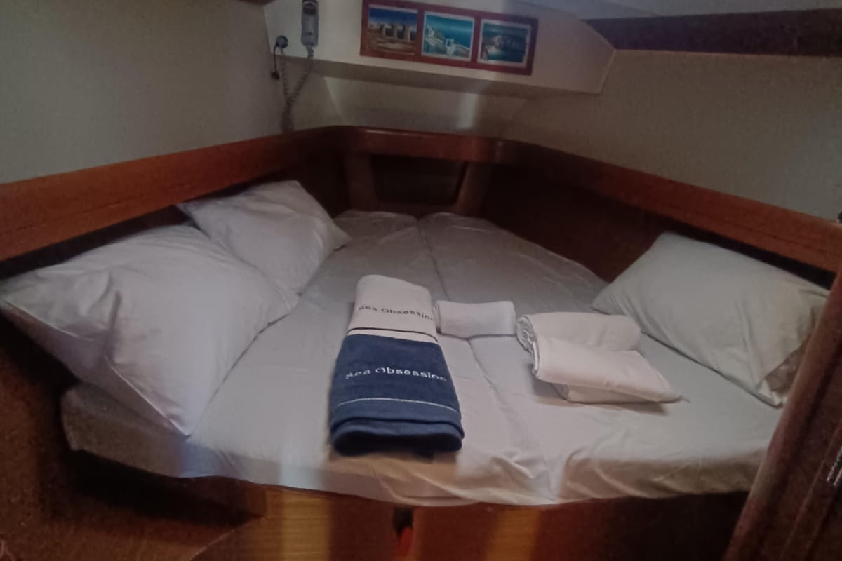 Sea Obsession, a Jeanneau Sun Odyssey 42i sailboat at Municipal Unit of Ellomenos, Greece