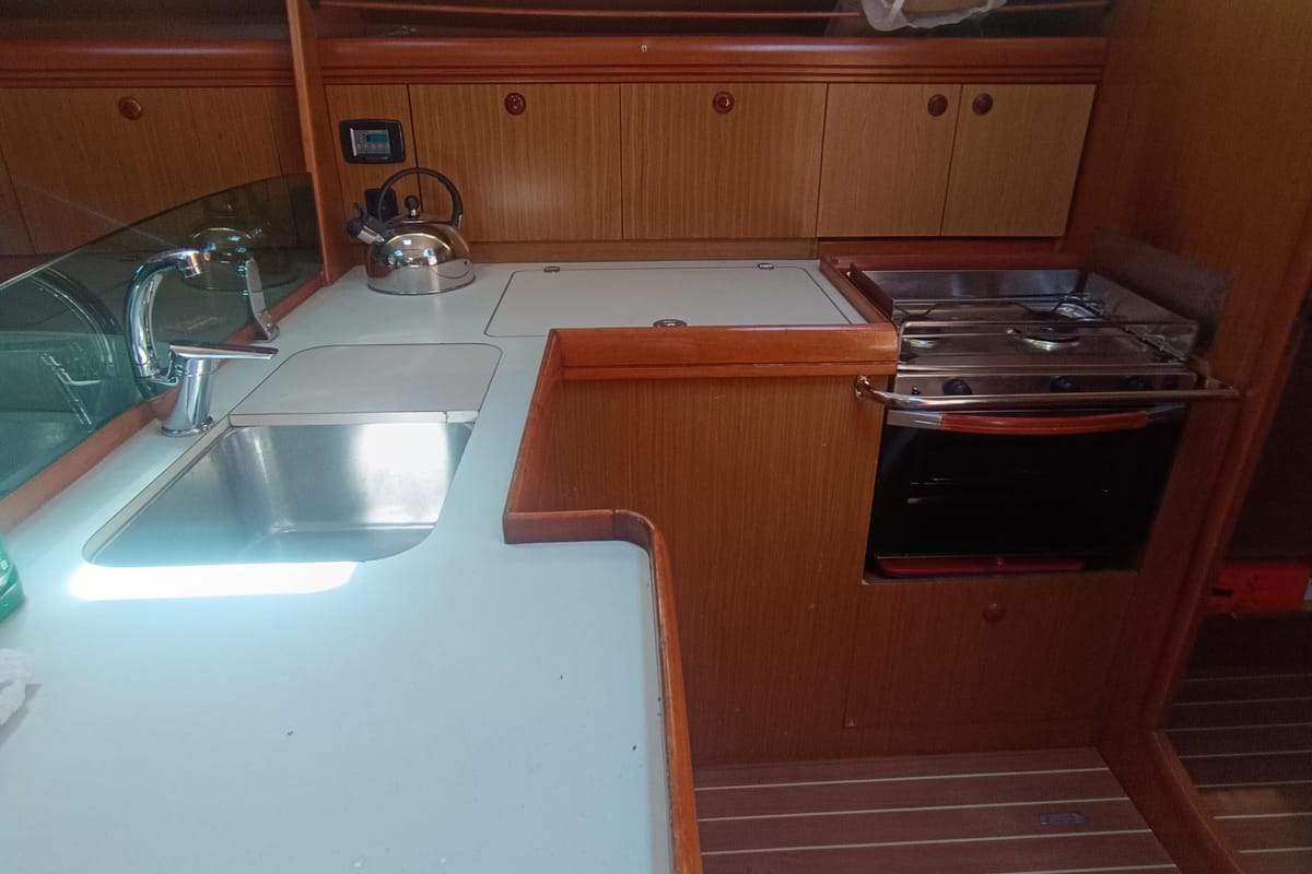Sea Obsession, a Jeanneau Sun Odyssey 42i sailboat at Municipal Unit of Ellomenos, Greece