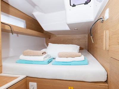Cabin on Ollie, a Elan Impression 45 sailboat at Primošten, Croatia