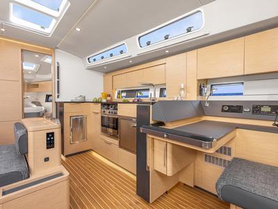 Galley of Sailaway, a Hanse Yachts Hanse 460 sailboat at Grad Šibenik, Croatia