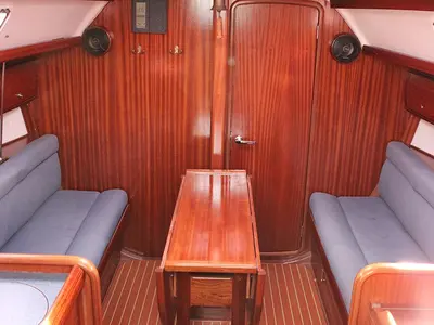 Salon of La Luna, a Bavaria 30 Cruiser sailboat at Općina Vrsar, Croatia
