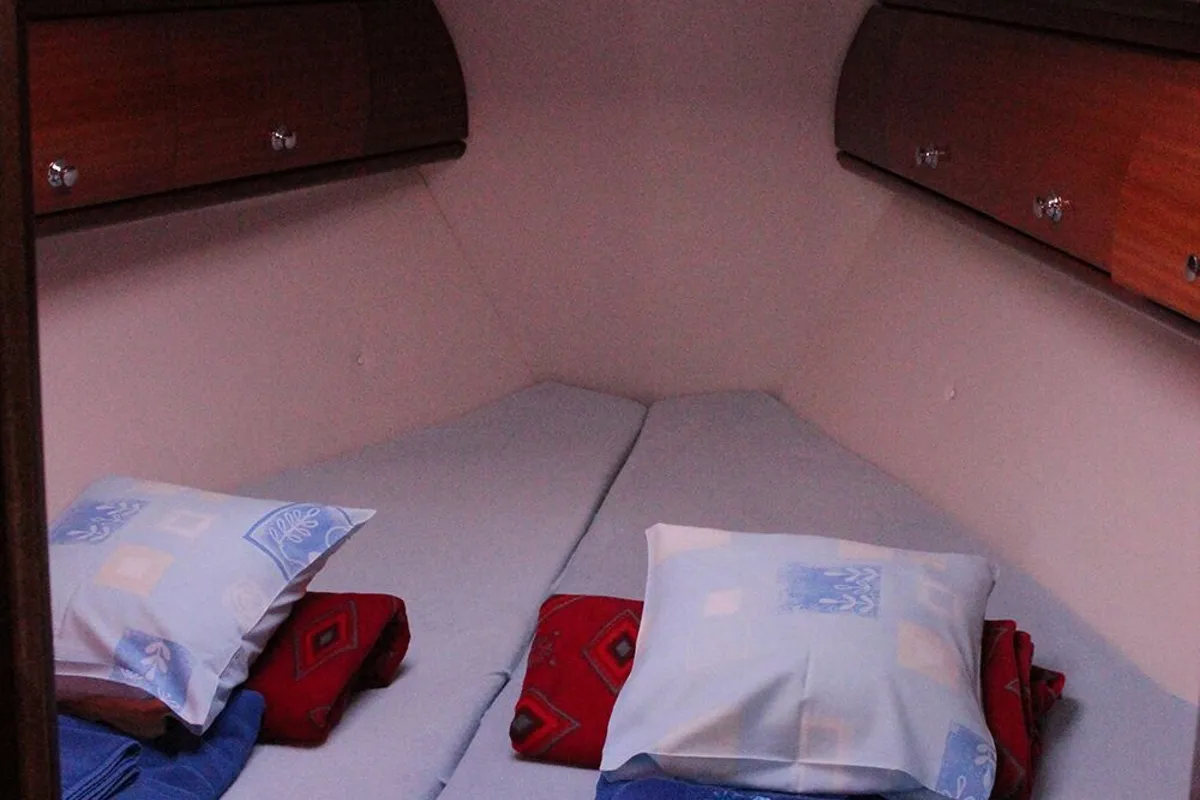 Cabin on La Luna, a Bavaria 30 Cruiser sailboat at Općina Vrsar, Croatia