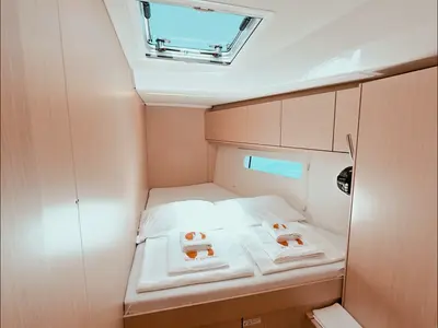 Cabin on Kybele, a Bavaria C46 sailboat at Fethiye, Turkey