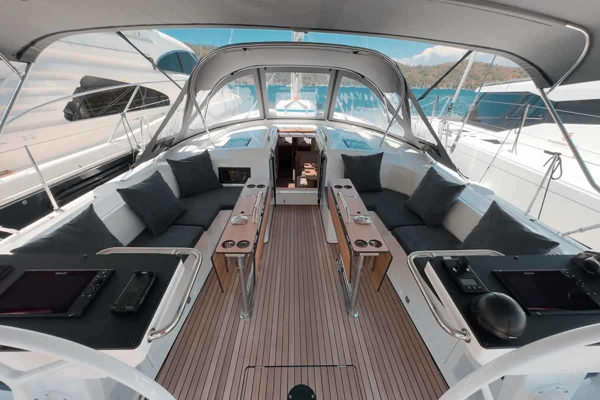 Kybele, a Bavaria C46 sailboat at Fethiye, Turkey