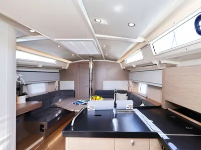 Salon of Teri, a Hanse Yachts Hanse 418 sailboat at Seget Donji, Croatia