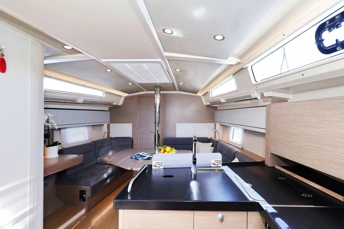 Salon of Teri, a Hanse Yachts Hanse 418 sailboat at Seget Donji, Croatia