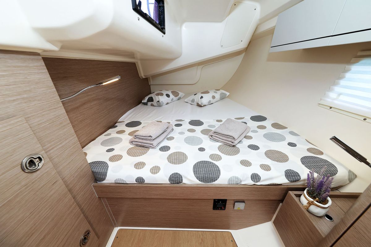 Cabin on Teri, a Hanse Yachts Hanse 418 sailboat at Seget Donji, Croatia